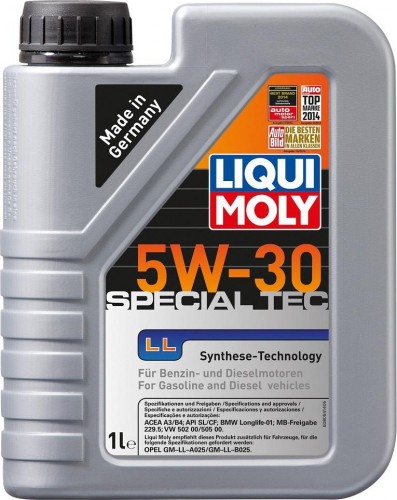 Масло моторное LIQUI MOLY SAE  5W30 Special Tec LL   1 л 8054 синтетическое 8054/2447