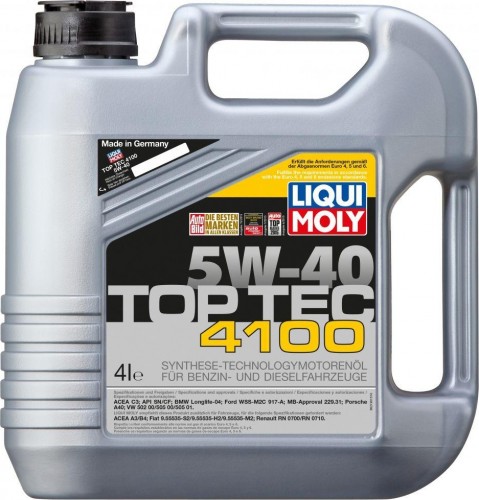 Масло моторное LIQUI MOLY SAE  5W40 Top Tec 4100   4 л. 7547/2195 синтетическое 7547/2195