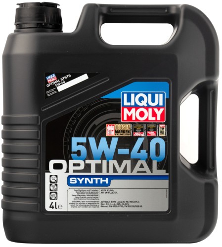 Масло моторное LIQUI MOLY SAE  5W40 Optimal Synth  4 л 3926 синтетическое 3926/2293