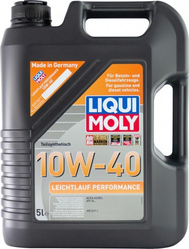 Масло моторное LIQUI MOLY SAE 10W40 Leichtlauf Performance   5 л 2536 полусинтетическое 2536