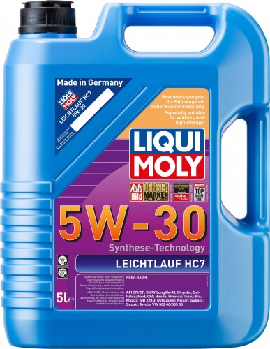 Масло моторное LIQUI MOLY SAE  5W30 Leichtlauf HC 7  5 л 8542 синтетическое 8542