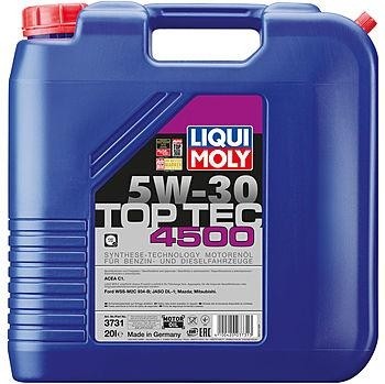 Масло моторное LIQUI MOLY SAE  5W30 Top Tec 4500  20 л. 3731 синтетическое 3731