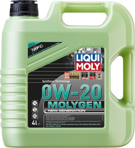Масло моторное LIQUI MOLY SAE  0W20 Molygen New Generation 4 л 21357 синтетическое 21357