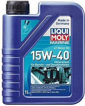 Масло моторное LIQUI MOLY SAE 15W40 Marine 4T Motor Oil   1 л 25015  25015