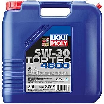 Масло моторное LIQUI MOLY SAE  5W30 Top Tec 4600  20 л 3757 синтетическое 3757