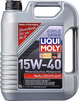 Масло моторное LIQUI MOLY SAE 15W40 MoS2 Leichtlauf   5 л 1933/2571 минеральное 2571/1933