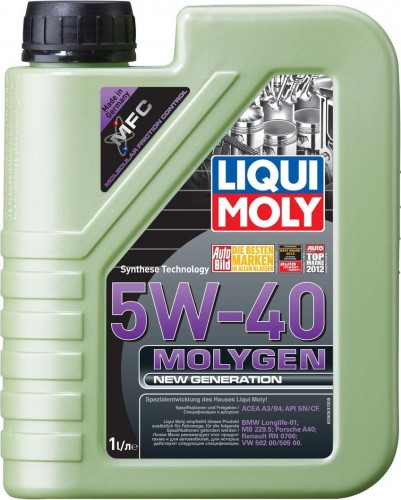 Масло моторное LIQUI MOLY SAE  5W40 Molygen New Generation   1 л 9053/8576 синтетическое 9053/8576