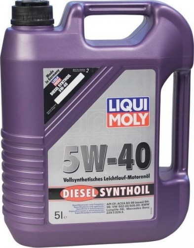 Масло моторное LIQUI MOLY SAE  5W40 Diesel Synthoil   5 л 1927/1341 cинтетическое 1927