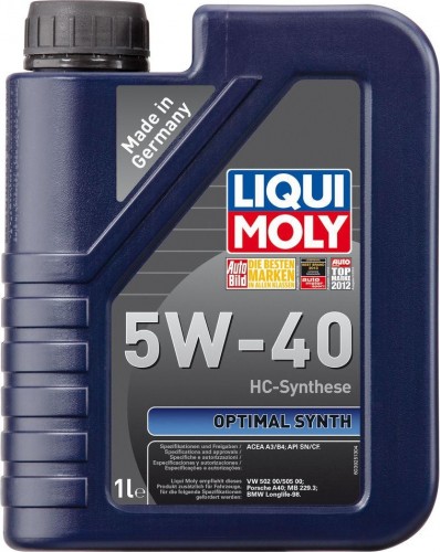 Масло моторное LIQUI MOLY SAE  5W40 Optimal Synth  1 л 3925 синтетическое 3925