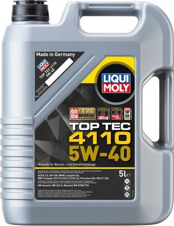Масло моторное LIQUI MOLY SAE  5W40 Top Tec 4110   5 л. 21479 синтетическое 21479