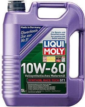 Масло моторное LIQUI MOLY SAE 10W60 Synthoil Race Tech GT1  5 л 1944/8909 синтетическое 8909/1944
