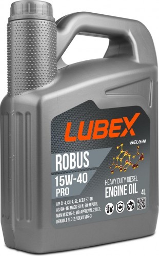 Масло моторное Lubex ROBUS PRO 15W40  4 л. минеральное L019-0773-0404