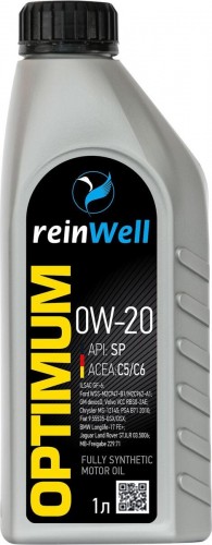 Масло моторное REINWELL 0W20 ILSAC GF-6/API SP 1 л синтетическое 4944