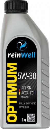 Масло моторное REINWELL 5W30 C3   1 л синтетическое 4945