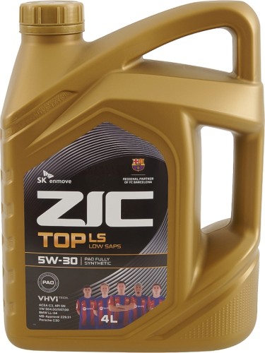 Масло моторное ZIC TOP LS 5W30  4 л 162612