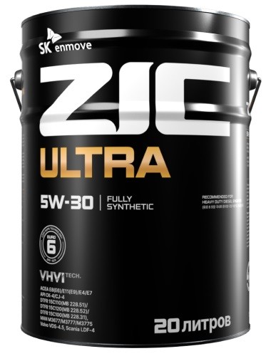 Масло моторное ZIC ULTRA 5W30 20 л 192693