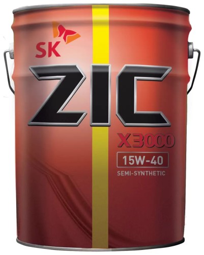 Масло моторное ZIC X3000 15W40 20 л 192601