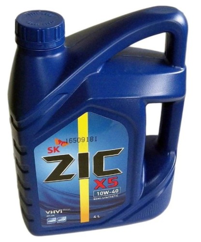 Масло моторное ZIC X5 10W40  4 л 162622