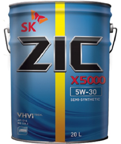 Масло моторное ZIC X5000 5W30 20 л 192663
