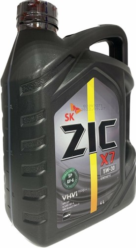 Масло моторное ZIC X7 5W30  4 л 162675