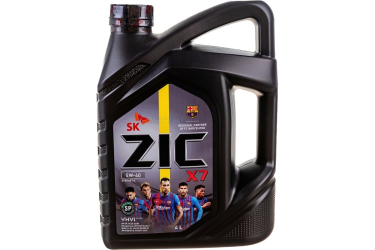 Масло моторное ZIC X7 5W40  4 л 162662