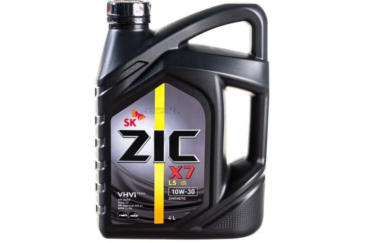 Масло моторное ZIC X7 LS 10W30 4 л 162649