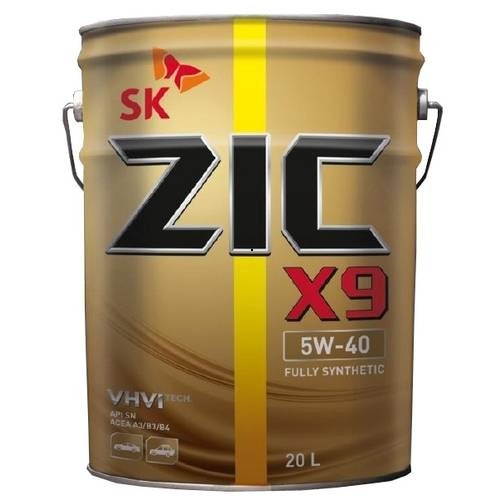 Масло моторное ZIC X9 5W40 20 л 192613