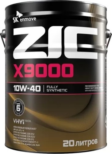 Масло моторное ZIC X9000 AP 10W40 20 л 192687