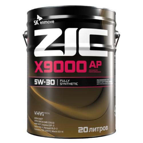 Масло моторное ZIC X9000 AP 5W30 20 л 192686