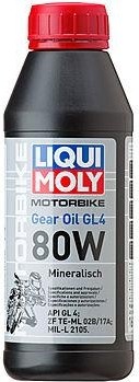 Масло трансмиссионное для мотоциклов LIQUI MOLY 80W Motorbike Gear Oil 0,5 л 1617 минеральное 1617