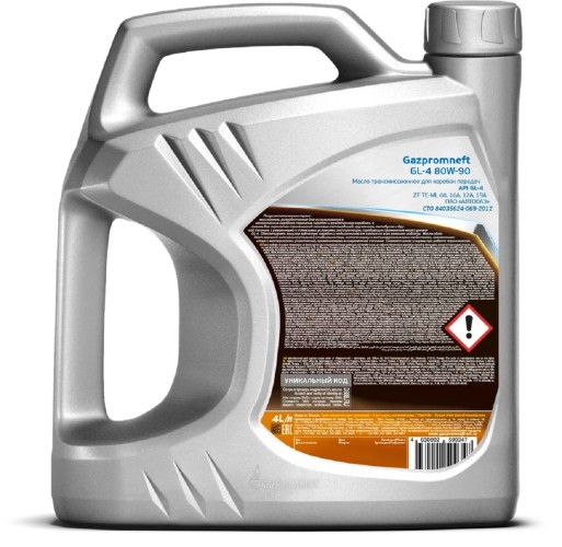 Масло трансмиссионное GAZPROMNEFT GL-4 80W-90 4 л 2389901368 - изображение 2