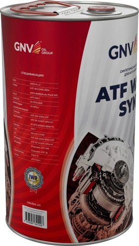 Масло трансмиссионное GNV ATF WS Synt 4 л GWS101312801111SYW004 - изображение 2