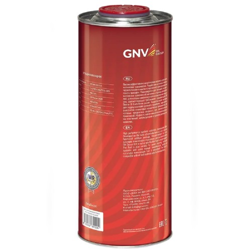 Масло трансмиссионное GNV ATF III 1 л (металл. канистра) GA311110M260751110001 - изображение 2