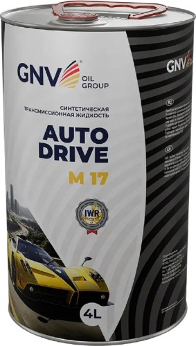Масло трансмиссионное GNV Auto Drive M 17 4 л GADM117012610012130004