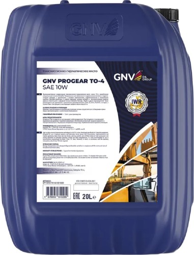Масло трансмиссионное GNV Progear TO-4 SAE 10W 20 л GPT1012611014510010020 - изображение 2