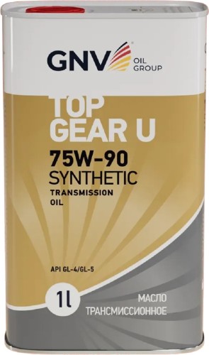 Масло трансмиссионное GNV Top Gear U Synthetic 75W90 GL-4/5 1 л (металл. канистра) GTG1U72015G45007590001 - изображение 3