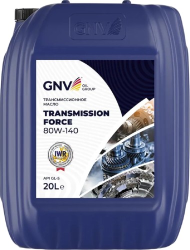 Масло трансмиссионное GNV Transmission Force 80W140 20 л GTF1112202111180140020