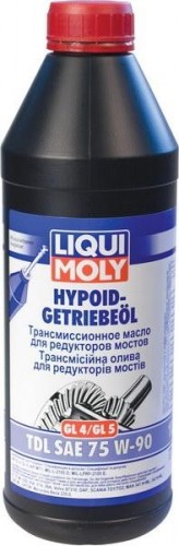 Масло трансмиссионное LIQUI MOLY 75W 90 Hypoid-Getriebeoil TDL GL-4/GL-5   1 л 3945/1407 3945/1407