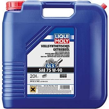 Масло трансмиссионное LIQUI MOLY 75W 90 Vollsynthetisches Getriebeol GL-5 20 л 1415 1415
