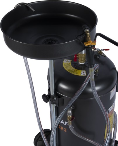 Маслосборная установка WiederKraft WDK-89282 80л c воронкой и откачкой через щуп в0000128348 - изображение 2