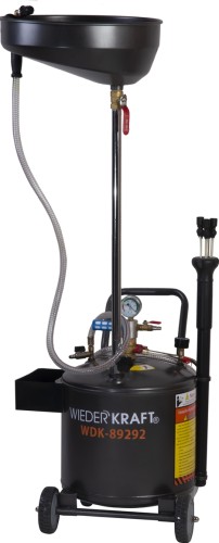 Маслосборная установка WiederKraft WDK-89292 40л с воронкой и откачкой через щуп в0000008794 - изображение 2