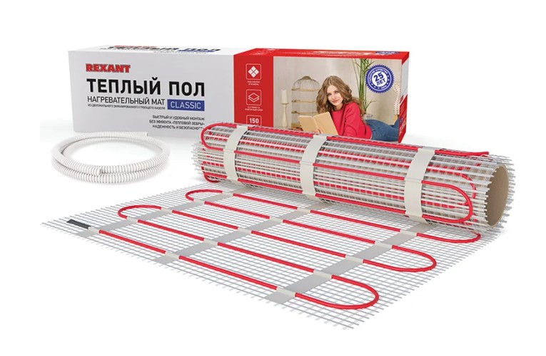 Мат нагревательный REXANT 51-0506-2 Classic RNX -3,0-450 двухжильный с экраном