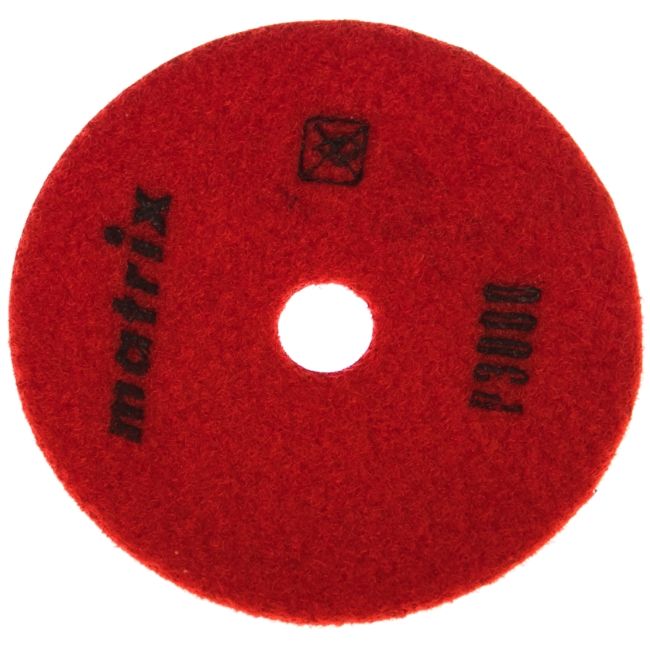 Алмазный гибкий шлифовальный круг MATRIX 100 мм P3000 (сухое шлифование 5 шт.) - изображение 2