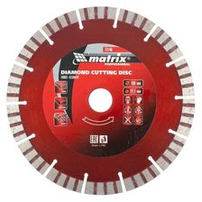 Диск алмазный отрезной сегментный MATRIX Турбо 180 х 22,2 мм, сухая резка - изображение 4