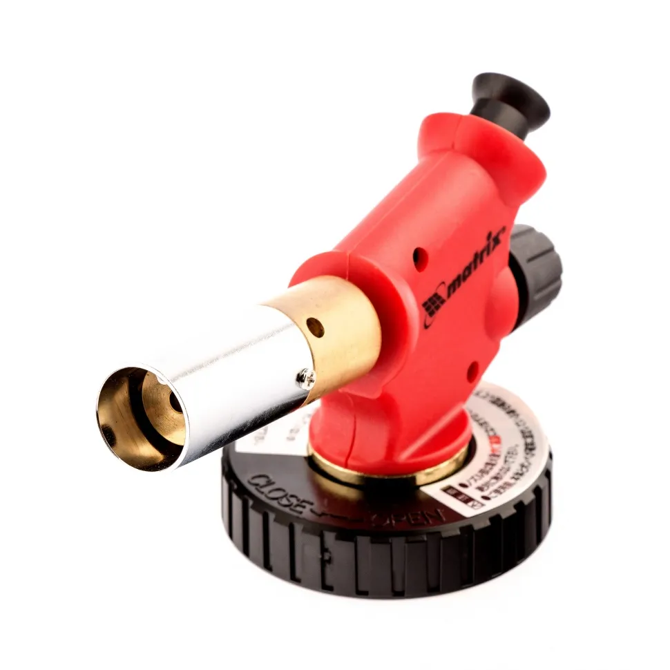 Профессиональная горелка на бутановый баллон, пьезоподжиг, расширенное сопло Matrix - изображение 2