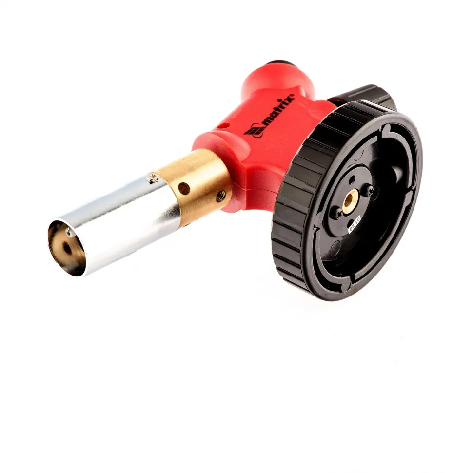 Профессиональная горелка на бутановый баллон, пьезоподжиг, расширенное сопло Matrix - изображение 3