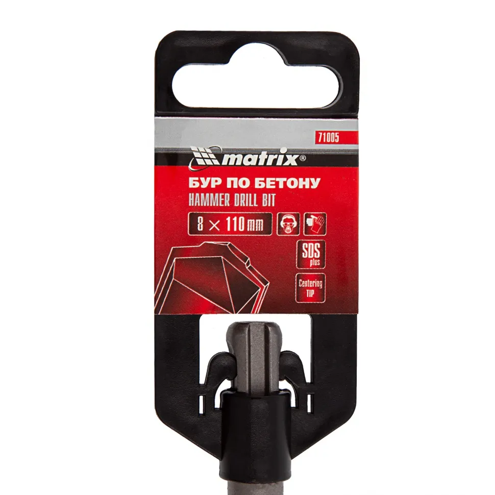 Бур по бетону Matrix 8 x 110 мм, SDS Plus Matrix - изображение 6
