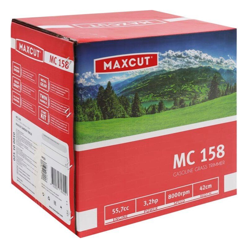 Триммер бензиновый для травы садовый MAXCUT MC 158, 3.2лс, ширина скашивания 42см - изображение 9
