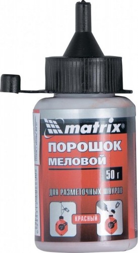 Мел для отбивки MATRIX 84857 50 гр., красный