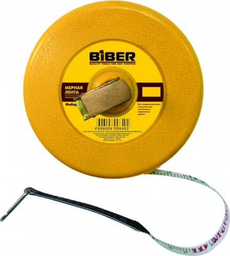 Мерная лента Biber 40 211 фиберглассовая 10м тов-049311